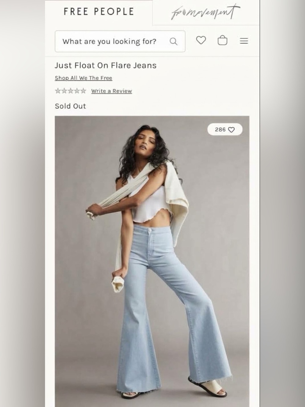 Free People - We The Free Just Float On Flare Jeans in Palest Blue size 35